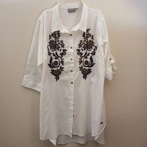 Women blouse with embroidery,  size L